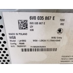 Sistema audio / radio cd Skoda Fabia (5J2 ) | Desguace Becerril
