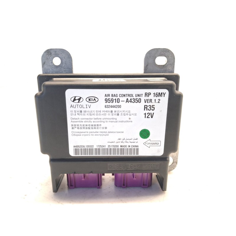 Recambio de centralita airbag para kia carens iv 1.7 crdi referencia OEM IAM 95910A4350 632444200 