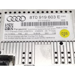 Recambio de pantalla multifunción para audi a4 b8 (8k2) 2.0 tdi referencia OEM IAM 8T0919603E  