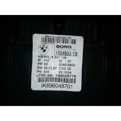 Recambio de cuadro instrumentos para bmw serie 1 berlina (e81/e87) 120i referencia OEM IAM IK696048701 6947136 100028778