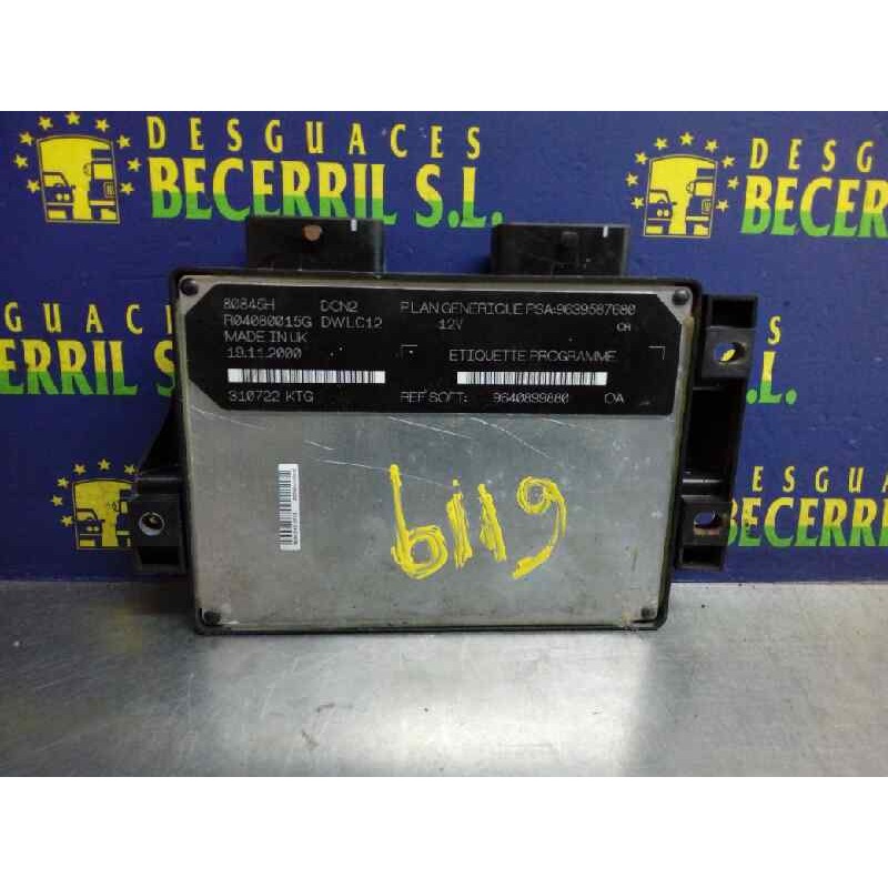 Recambio de centralita motor uce para peugeot 206 berlina xr referencia OEM IAM 9639587680 9640899880 Recambio de centralita motor uce para peugeot 206 berlina xr referencia OEM IAM 9639587680 9640899880