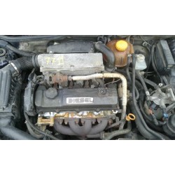 Parts breakdown for Opel corsa b Viva Diesel of the year 1996 with engine X17D