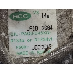 Recambio de compresor aire acondicionado para hyundai i30 (gd) 1.4 crdi referencia OEM IAM F500JDCCE12  