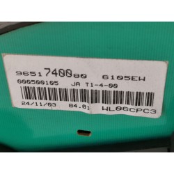 Instrument cluster Peugeot Partner caja/chasis (5_, G_) | Becerril Scrap Yard