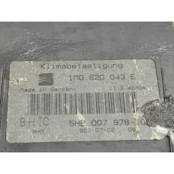 Recambio de mando calefacción / aire acondicionado para seat leon (1m1) 1.9 tdi referencia OEM IAM 1M0820043E 5HB007978 