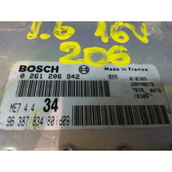 Recambio de centralita motor uce para peugeot 206 berlina xs referencia OEM IAM 9638783480 0281206942 