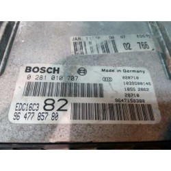 Recambio de centralita motor uce para peugeot 206 berlina xr referencia OEM IAM 9647785780 0281010707 9647158380