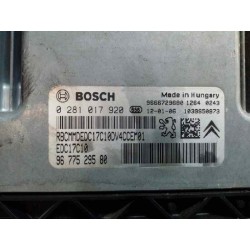 Recambio de centralita motor uce para citroen c3 collection referencia OEM IAM 9677529580 0281017920 EDC17C10