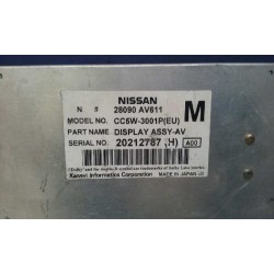 Recambio de pantalla multifuncion para nissan primera berlina (p12) acenta referencia OEM IAM 28090AV611 CC5W-3001P 