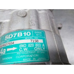 Recambio de compresor aire acondicionado para volkswagen polo berlina (6n1) básico referencia OEM IAM 6N0820803A  