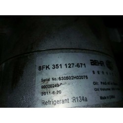 Recambio de compresor aire acondicionado para audi a4 berlina (b5) 1.8 t quattro (110kw) referencia OEM IAM 8FK351127671  
