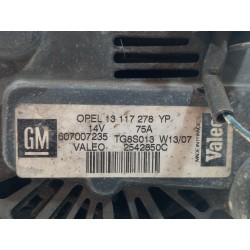 Recambio de alternador para opel combo (corsa c) familiar referencia OEM IAM 2542850C TG8S013 