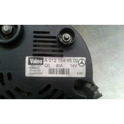 Recambio de alternador para mercedes clase a (w168) 140 (168.031) referencia OEM IAM A0121544502 90A 