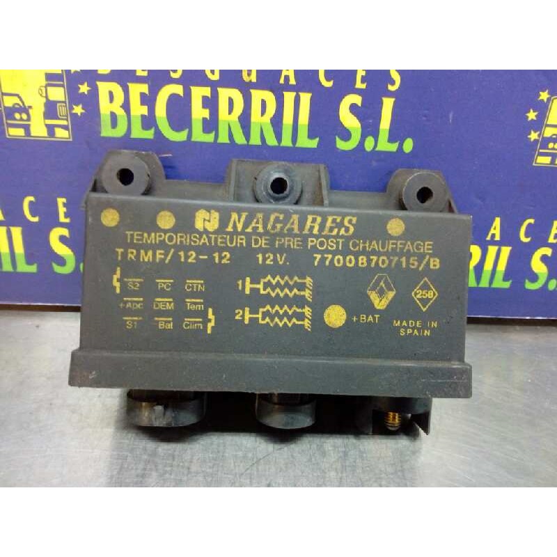 Recambio de caja precalentamiento para renault megane i classic (la0) 1.9 d europa referencia OEM IAM 7700870715B Recambio de caja precalentamiento para renault megane i classic (la0) 1.9 d europa referencia OEM IAM 7700870715B