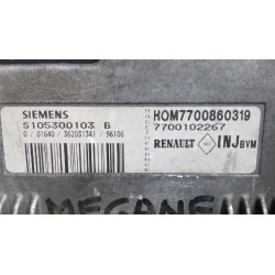 Recambio de centralita motor uce para renault megane i scenic (ja0) 1.6e rn referencia OEM IAM HOM7700860319 S105300103B 7700102