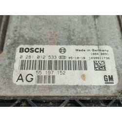 Recambio de centralita motor uce para opel vectra c berlina comfort referencia OEM IAM 0281012533 55197152 