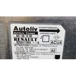 Recambio de centralita airbag para renault scenic ii confort dynamique referencia OEM IAM 8200411954B 607061300 