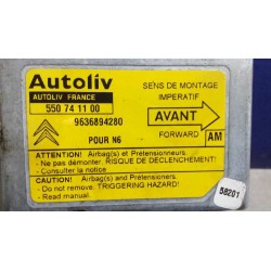 Recambio de centralita airbag para citroen xsara coupe 1.9 d vtr referencia OEM IAM 9636894280 550741100 