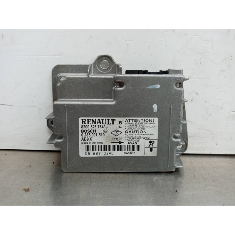 Recambio de centralita airbag para renault clio iii confort dynamique referencia OEM IAM 8200528764 0285001510 Recambio de centralita airbag para renault clio iii confort dynamique referencia OEM IAM 8200528764 0285001510