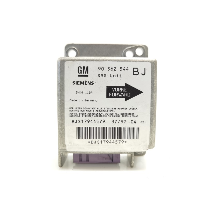 Recambio de centralita airbag para opel astra f berlina cool dream referencia OEM IAM 90562544BJ 5WK4113A Recambio de centralita airbag para opel astra f berlina cool dream referencia OEM IAM 90562544BJ 5WK4113A