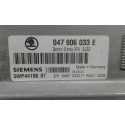 Recambio de centralita motor uce para skoda fabia (6y2/6y3) classic referencia OEM IAM 047906033E 5WP4419807 3PASJ32