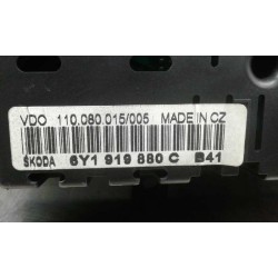 Recambio de cuadro instrumentos para skoda fabia (6y2/6y3) classic referencia OEM IAM 6Y1919880C 110080015005 