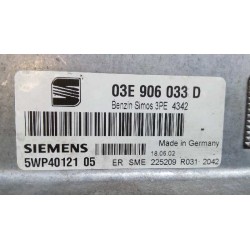Recambio de centralita motor uce para seat ibiza (6l1) signo referencia OEM IAM 03E906033D 5WP4012105 
