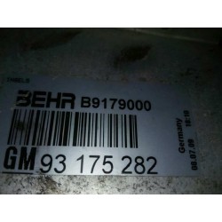 Recambio de intercooler para opel zafira a blue line referencia OEM IAM 93175282  