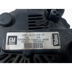 Recambio de alternador para opel corsa c cosmo referencia OEM IAM 13117278YP 2542580A 
