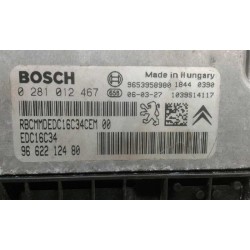 Recambio de centralita motor uce para peugeot 207 x-line referencia OEM IAM 9662212480 0281012467 EDC16C34