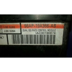 Recambio de centralita inmovilizador para ford fiesta berlina referencia OEM IAM 98AP19A366AB 98AP19A366AB 