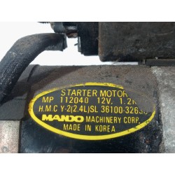Recambio de motor arranque para hyundai lantra (j1) 1.6 16v gls dohc referencia OEM IAM 112040  