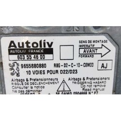 Recambio de centralita airbag para peugeot 407 st sport referencia OEM IAM 9655880880 603554600 