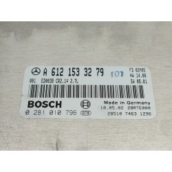 Recambio de centralita motor uce para mercedes clase m (w163) 270 cdi (163.113) referencia OEM IAM 0281010796 A6121533279 
