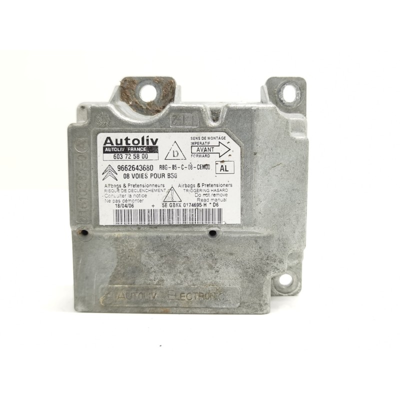 Recambio de centralita airbag para citroen c4 coupe lx referencia OEM IAM 9662643680 609725800 Recambio de centralita airbag para citroen c4 coupe lx referencia OEM IAM 9662643680 609725800
