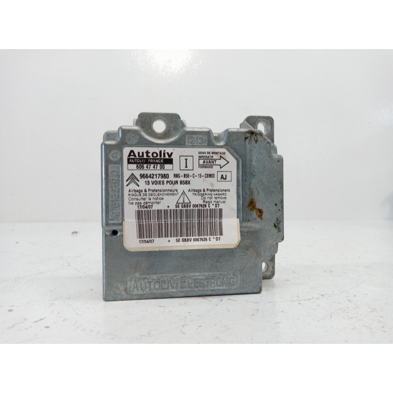 Recambio de centralita airbag para citroen c4 picasso exclusive referencia OEM IAM 606474700 9664217980 Recambio de centralita airbag para citroen c4 picasso exclusive referencia OEM IAM 606474700 9664217980