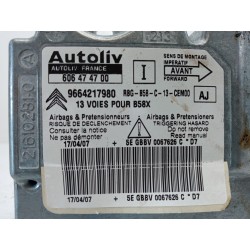 Recambio de centralita airbag para citroen c4 picasso exclusive referencia OEM IAM 606474700 9664217980 