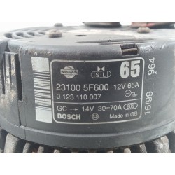 Recambio de alternador para nissan micra (k11) básico referencia OEM IAM 231005F600 0123110007 