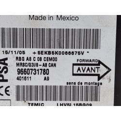 Recambio de centralita airbag para citroen c3 1.1 collection referencia OEM IAM 9660731780 401611A9 