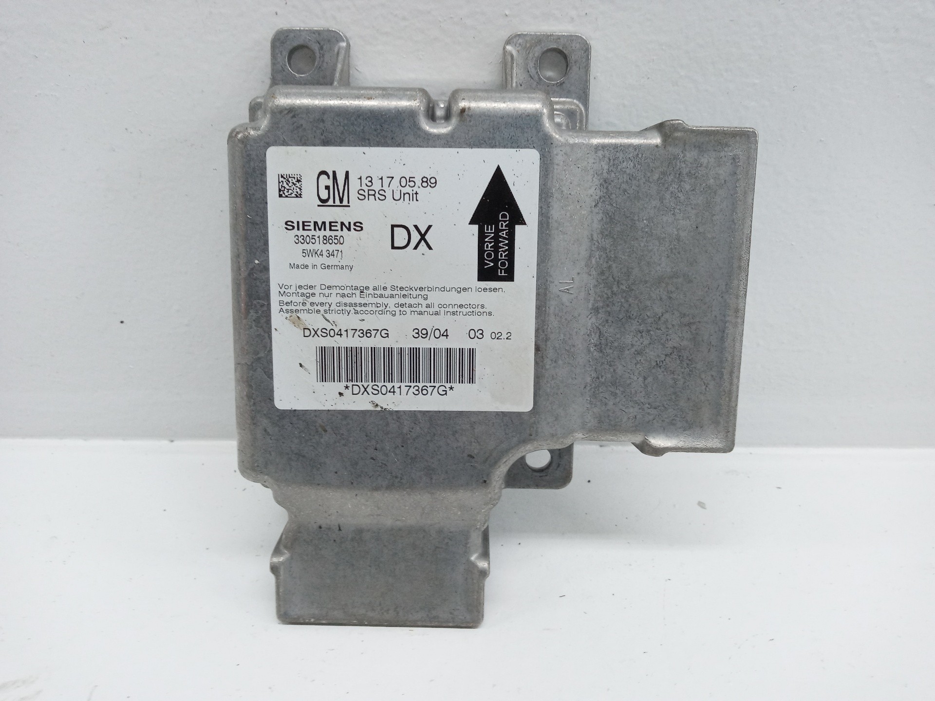 13170589 CONTROL UNIT / 5WK43471 / 330518650 / 1913955 FOR OPEL 